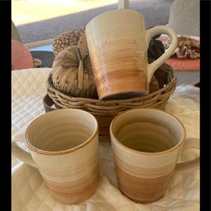 Three Gibson Beautiful Pottery Mugs.
